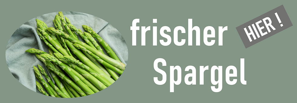 Werbebanner Frischer Spargel