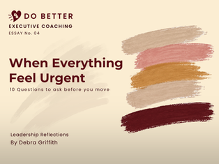 “When Everything Feels Urgent: 10 Questions to Help You Prioritize What Actually Matters” by Debra Griffith