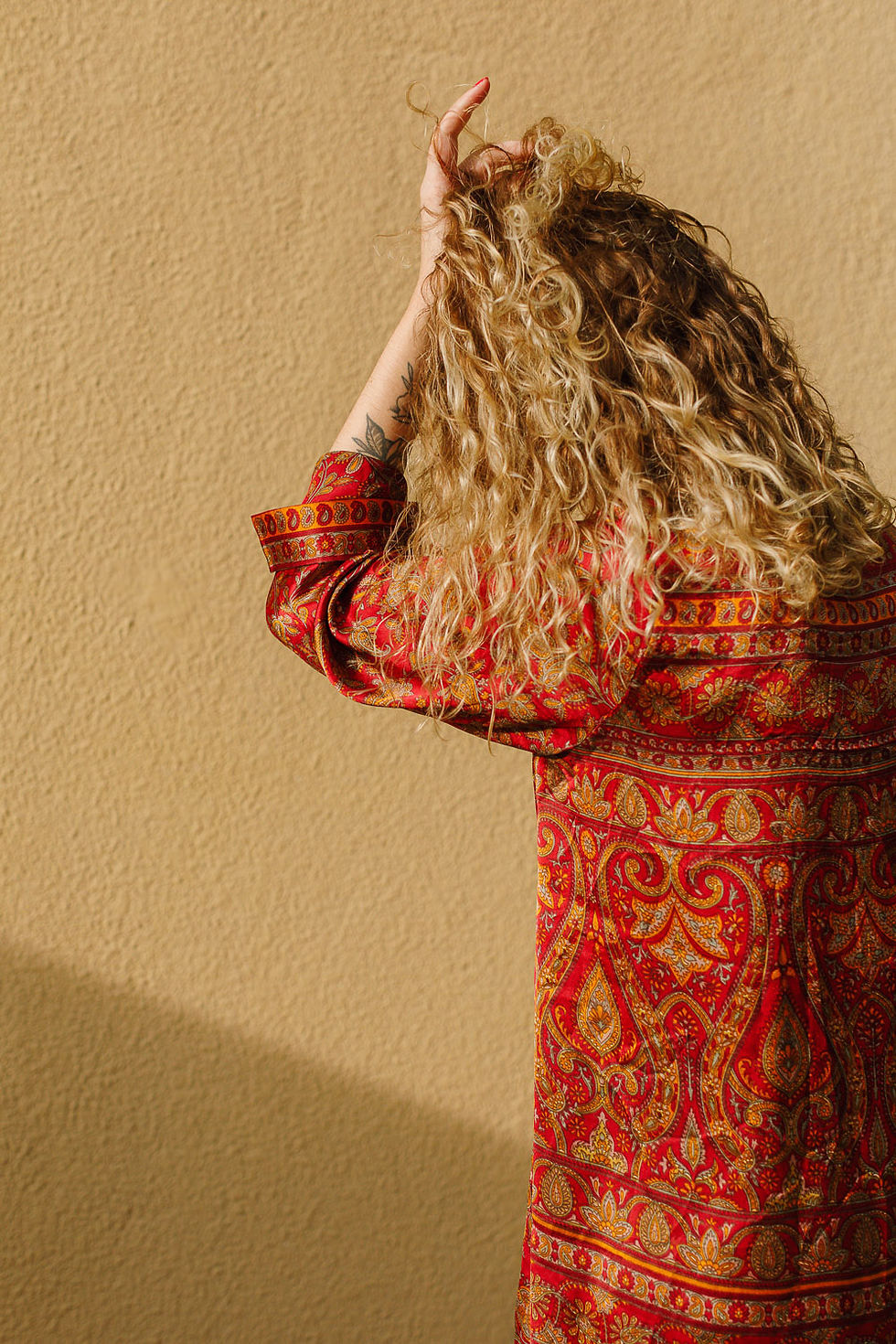 Thumbnail: Scarlet Rebel  |  Sari Smoking Jacket