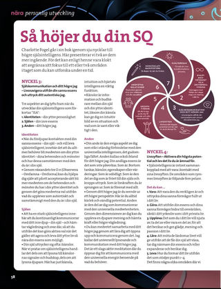 About Charlotte and her SQ-work and book in the magazine Nära