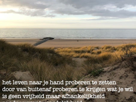 Echte vrijheid komt van binnenin