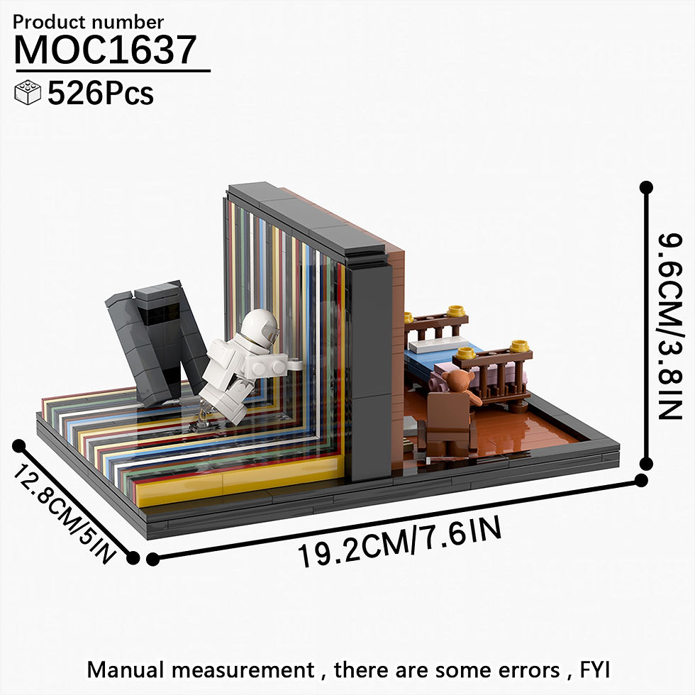 Miniatura: MOOXI Interstellar Sci-Fi Movie Scene Spaceship Adults Building Blocks Set MOC B