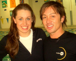 Johnny Alonso and Katie Hoff