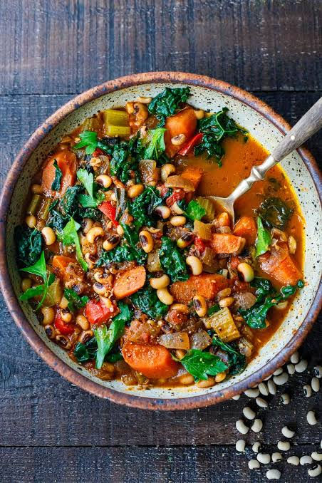 Black eyed Peas and Vegetable Soup