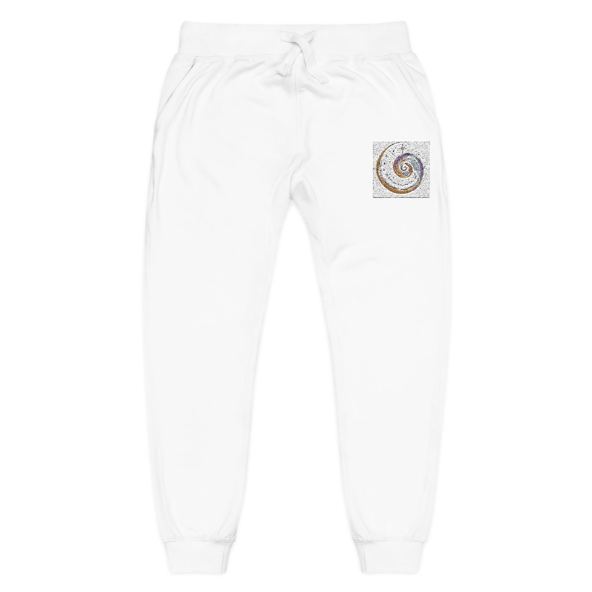 Embroidered Crescent Moon Sweatpants — Cozy Astro Lounge Joggers