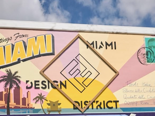 Miami Design District postcard-style mural used in DCMS retail blog post