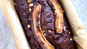 עוגת בננה ושוקולד