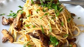 פסטה פטריות ושום שחור