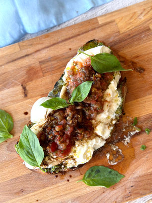 ברוסקטה עגבניות ובוראטה