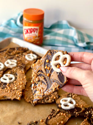 שברי שוקולד וחמאת בוטנים