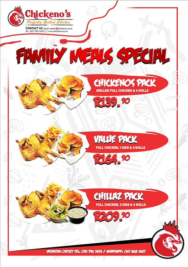 Chinollo Menu Chickeno's Menu | Kingfisher Square