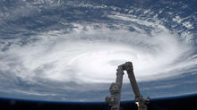 Huracán visto desde el Espacio