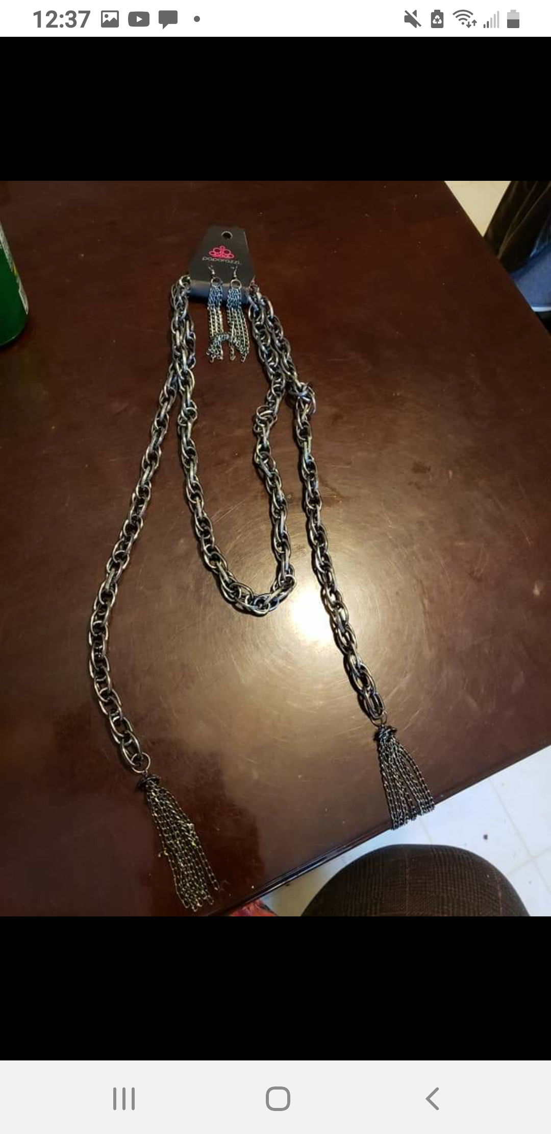 Gunmeantal tassel necklace 