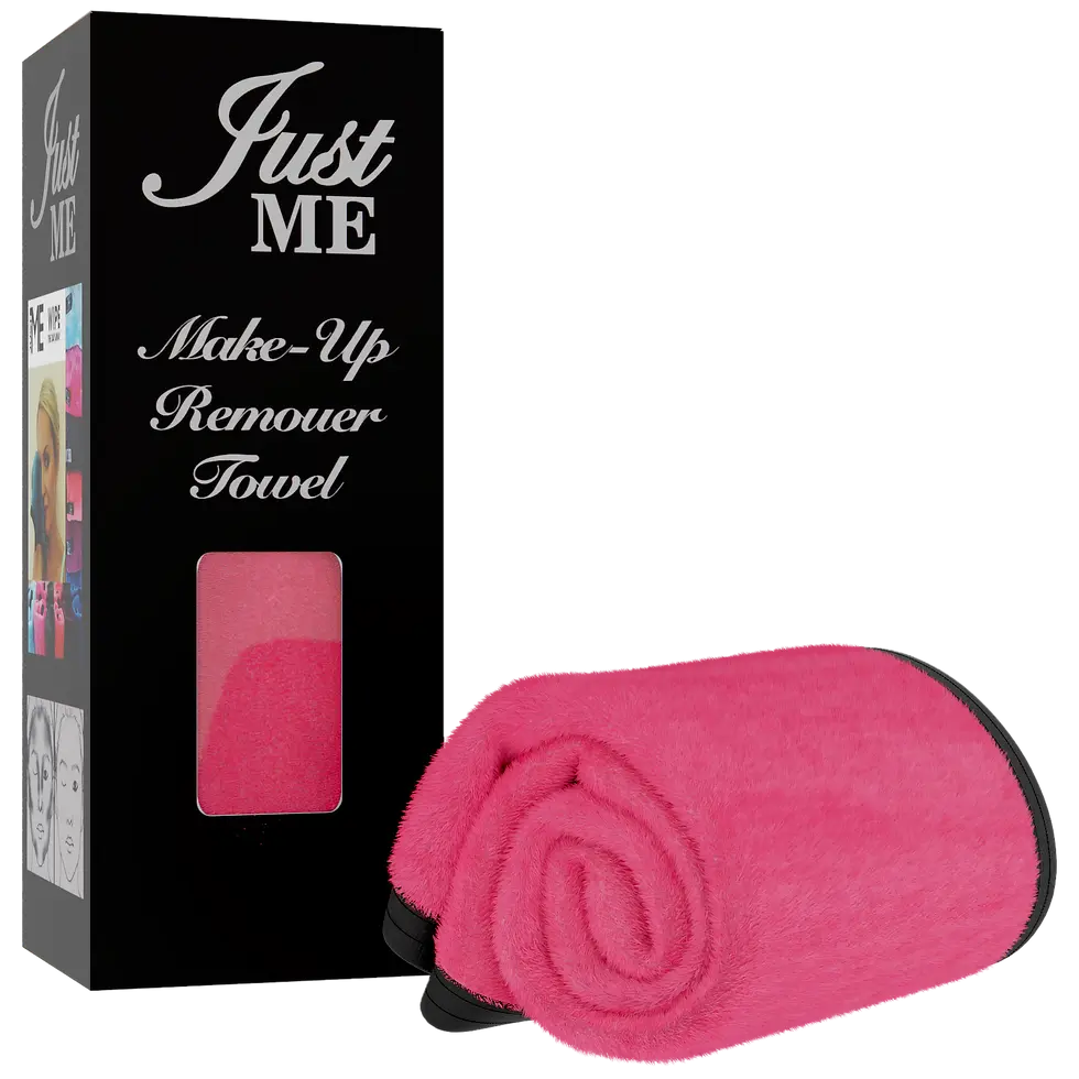 Thumbnail: Just Me ® Make-up Remover Face-towel Hot Pink Colour