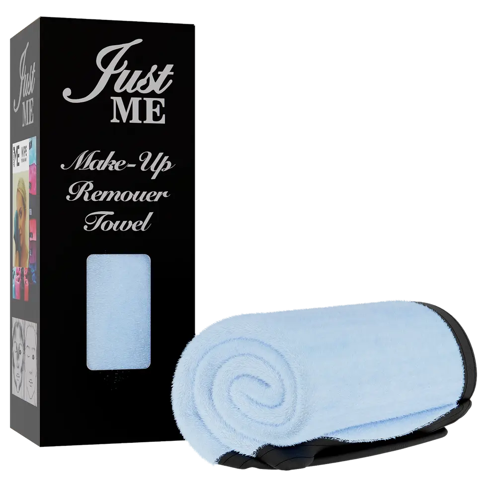 Thumbnail: Just Me ® Make-up Remover Face-towel Soft Blue Colour