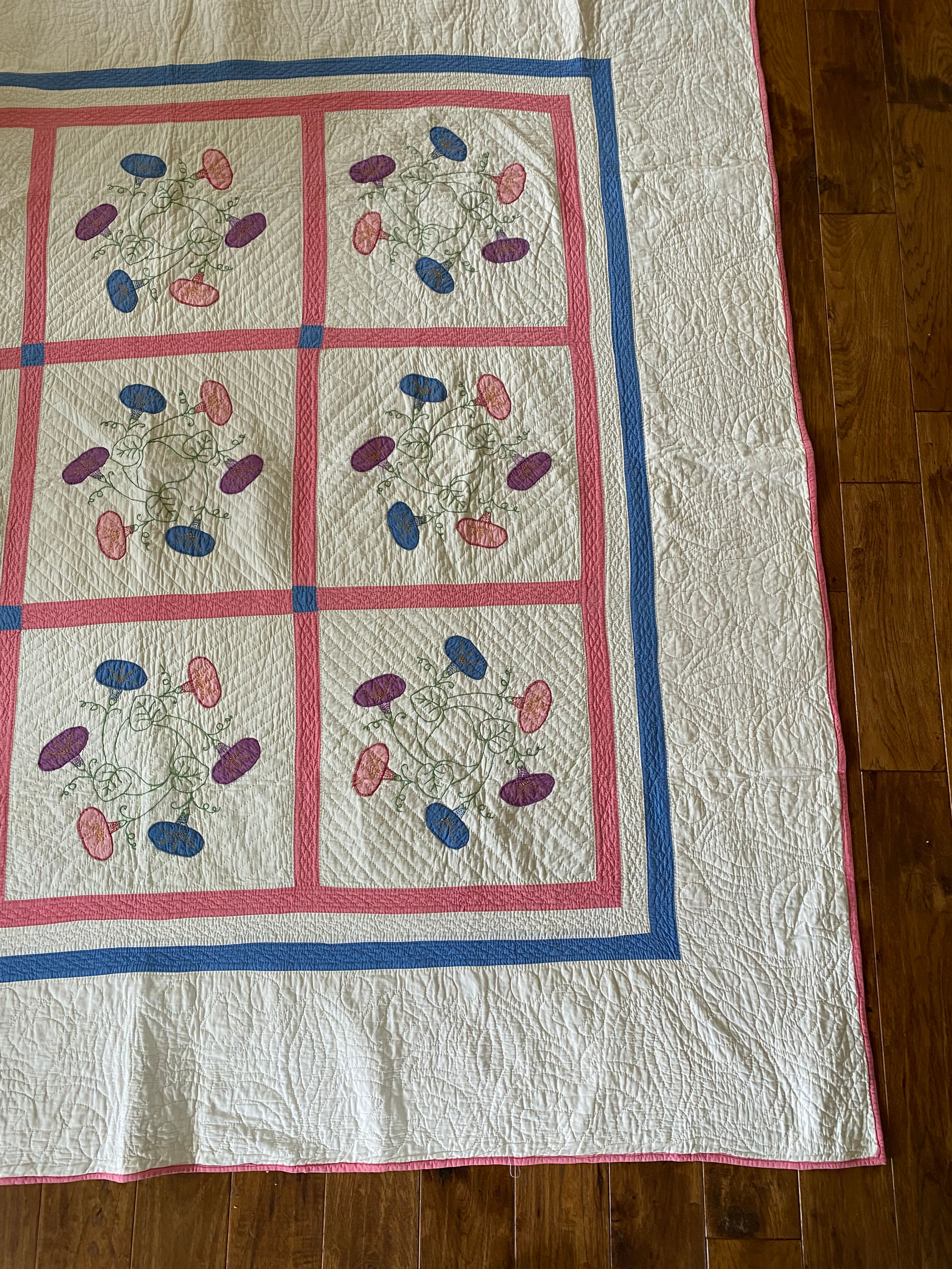 Morning Glory Applique Quilt