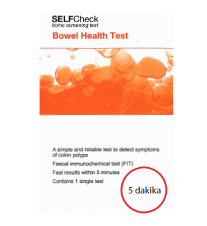 Thumbnail: BAĞIRSAK-KOLON SAĞLIĞI-(FİT-Dışkıda,hastalık-immunokimyasalı)TARAMA   Test kiti