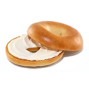 Bagel con queso crema