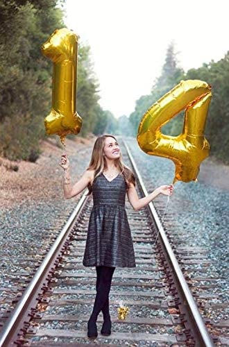 Thumbnail: Gold 40"Number Balloons