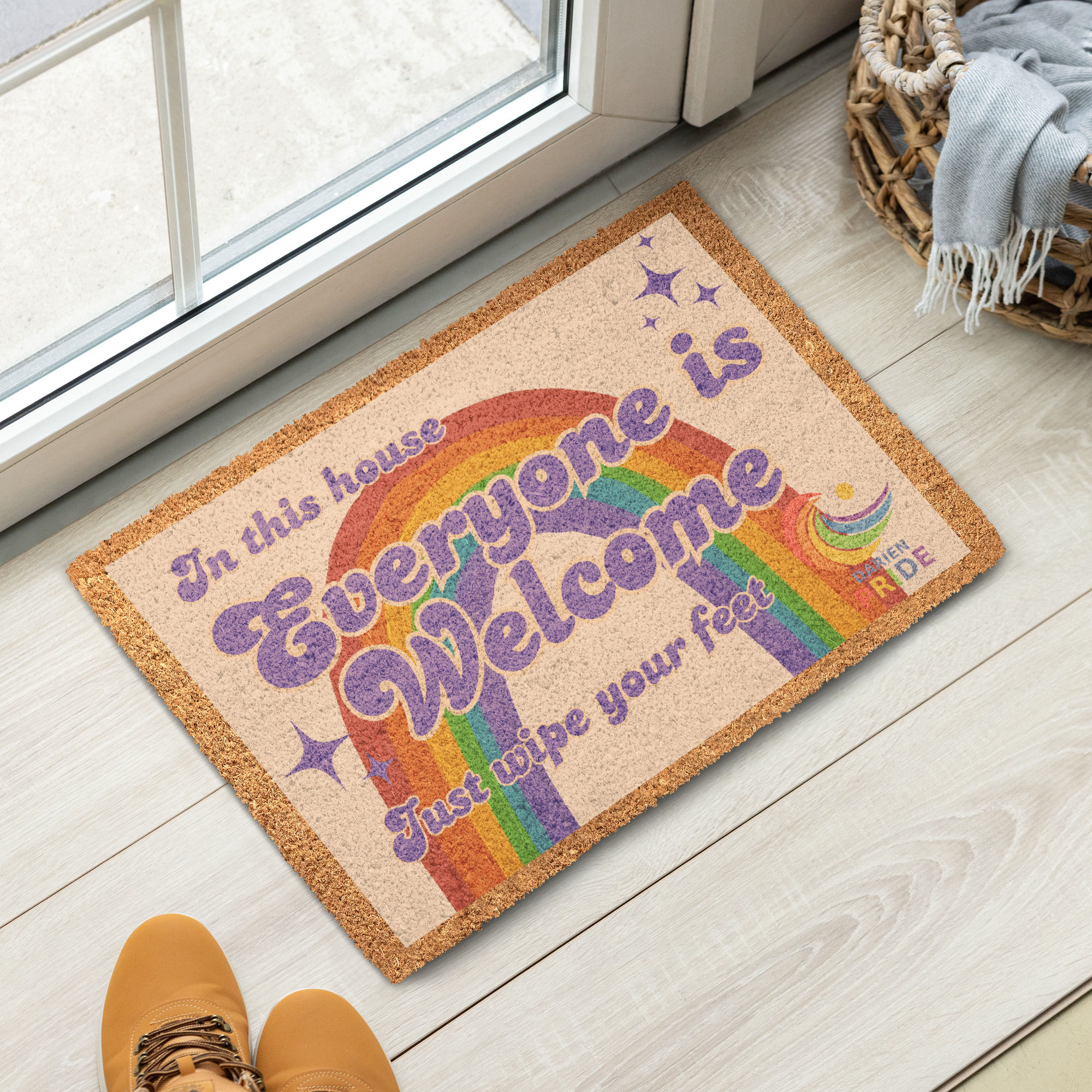 Everyone is Welcome doormat