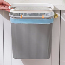 Basurero colgante diseñado para colgar en gabinetes, para uso en oficina, cocina o uso general en el hogar.