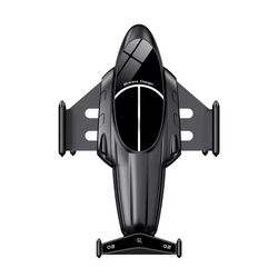 Soporte de teléfono para carro estilo jet con conectores micro USB, tipo C y lightning magnéticos, soporte a carga inalámbri