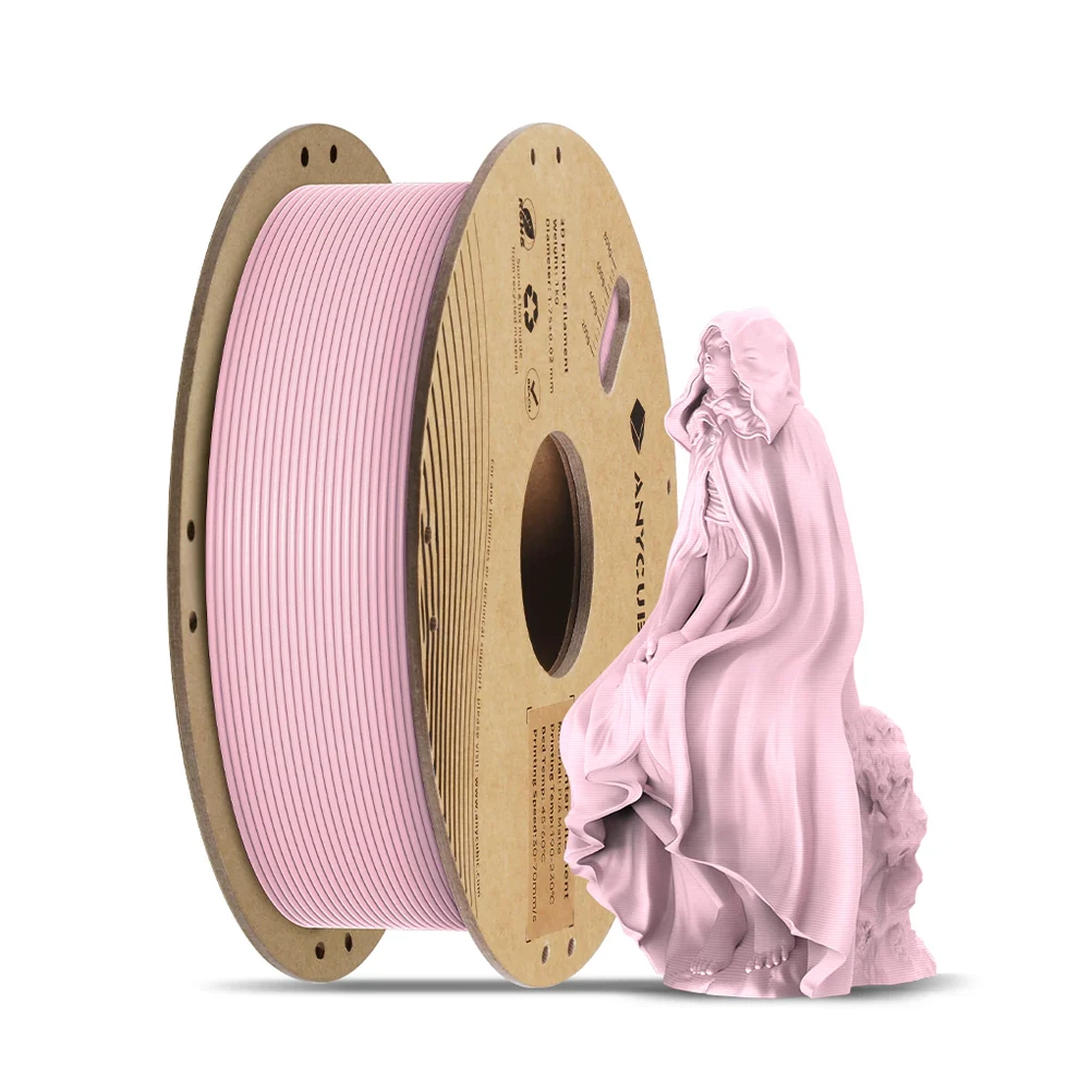 Filamento de impresion 3D Anycubic PLA mate o matte color rosa