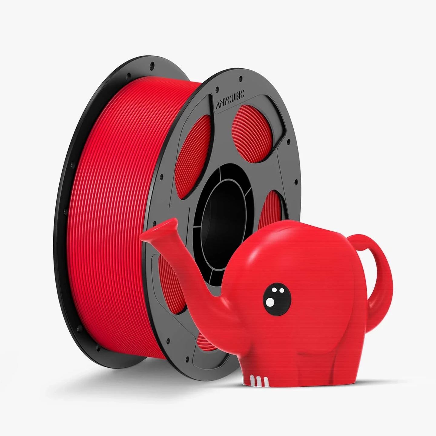 Filamento de impresión 3D marca Anycubic PETG color rojo