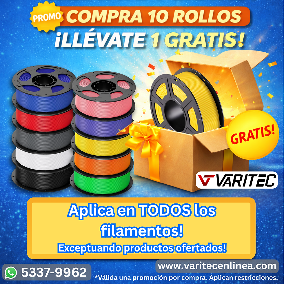 Promoción de filamento marca Anycubic, llevate 11 rollos en la compra de 10, aplica en todos los filamentos!
