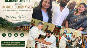 Whistling Woodzs Resort Dandeli Joins Karnataka's Tourism Vision, Meets D. K. Shivakumar and Rishabh Shetty