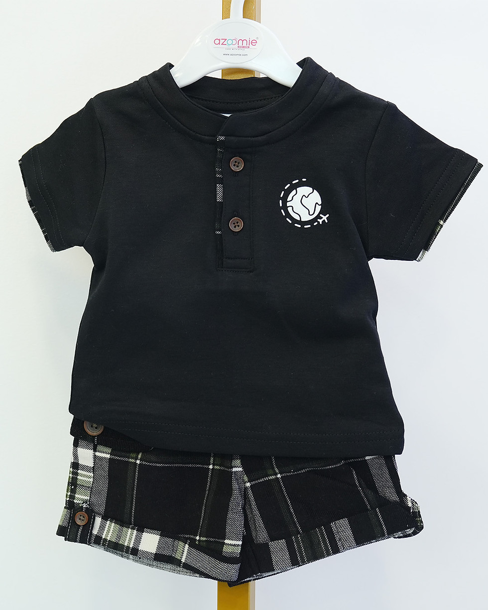 Thumbnail: Classic Black Cotton Co-Ord Set