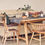 Thumbnail: Rustic dining room walls painted in PEARWOOD Paint shade by William Morris & Co
