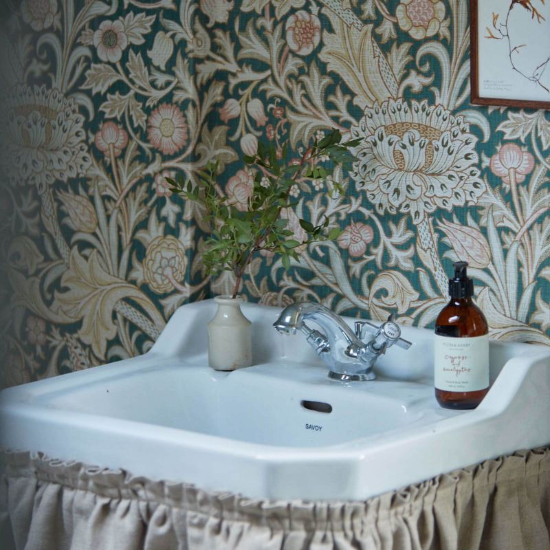 Thumbnail: Interior showing Morris & Co. Trent Wallpaper - River Wandle
