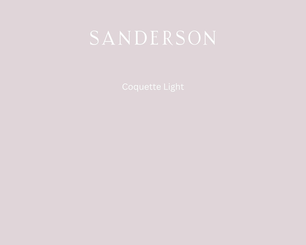 Sanderson Coquette Light Paint Swatch - Pure Paint Ireland