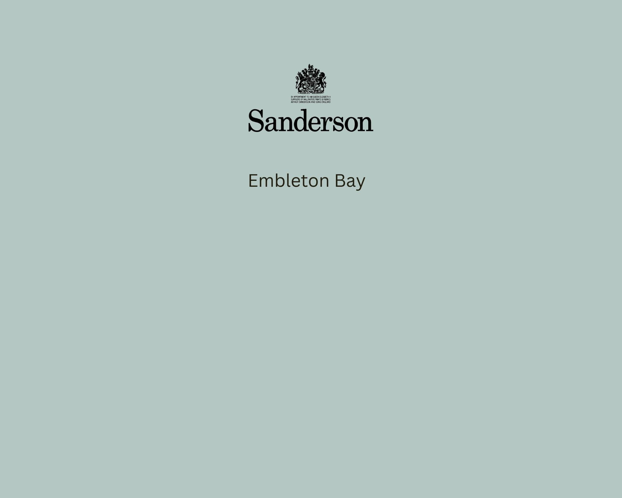 Sanderson Embleton Bay Paint Swatch - Pure Paint