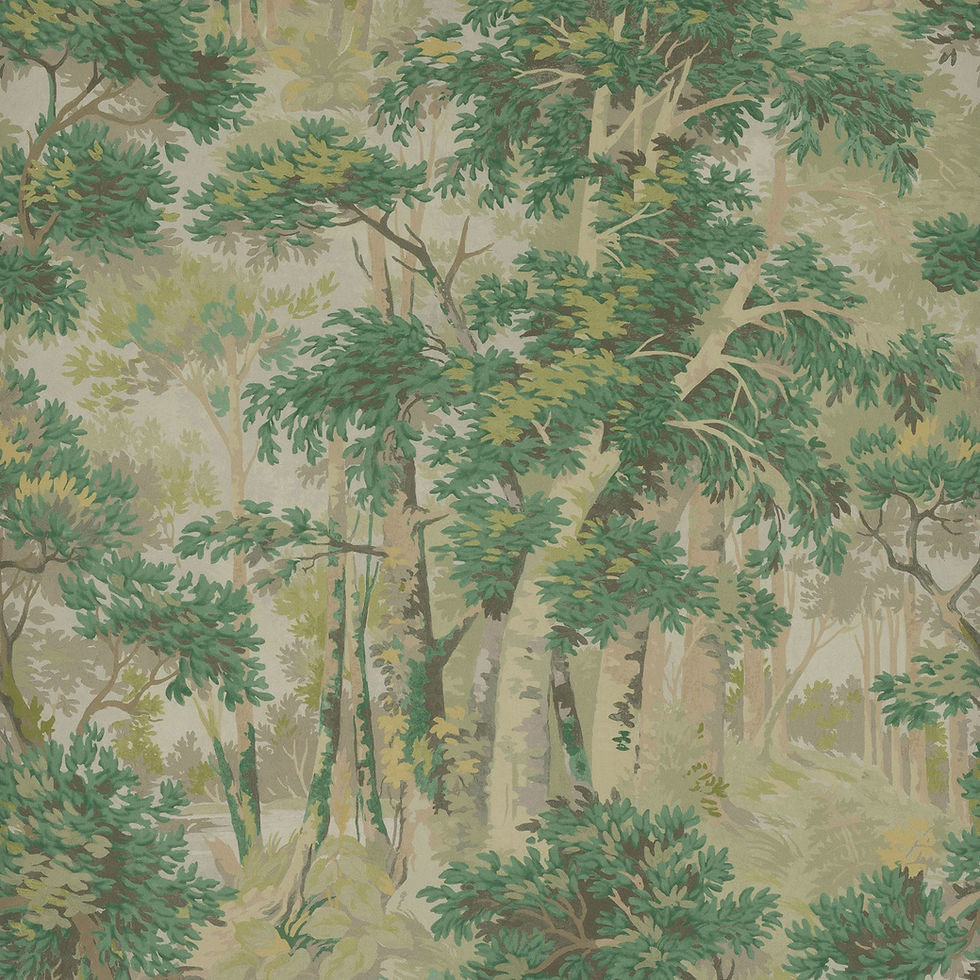 Image of Arden Wallpaper - Leaf Green by Colefax & Fowler