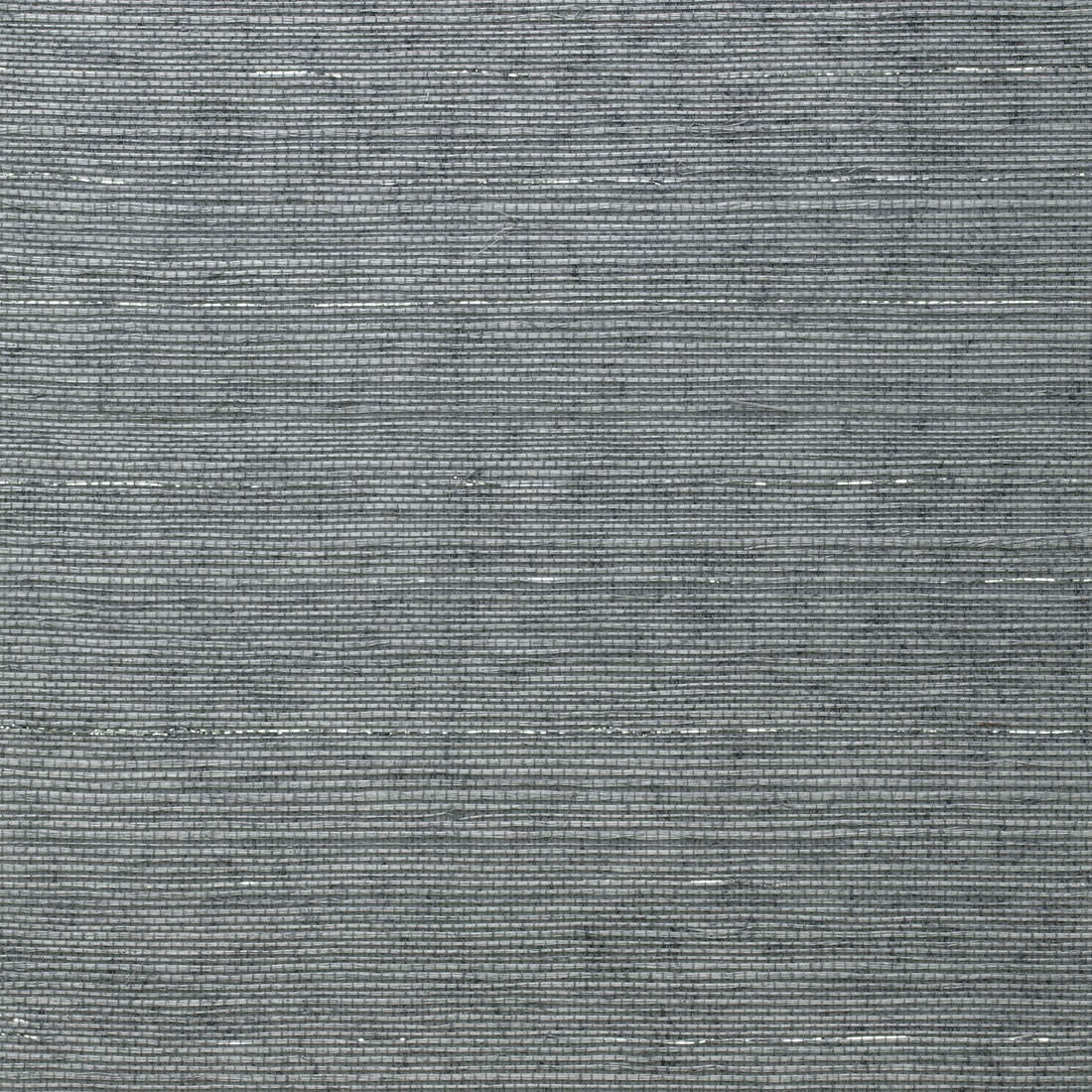 Andrew Martin Zulu Wallpaper – Metallic Powder colourway showing fine sisal weave with subtle metallic silver threads on a so