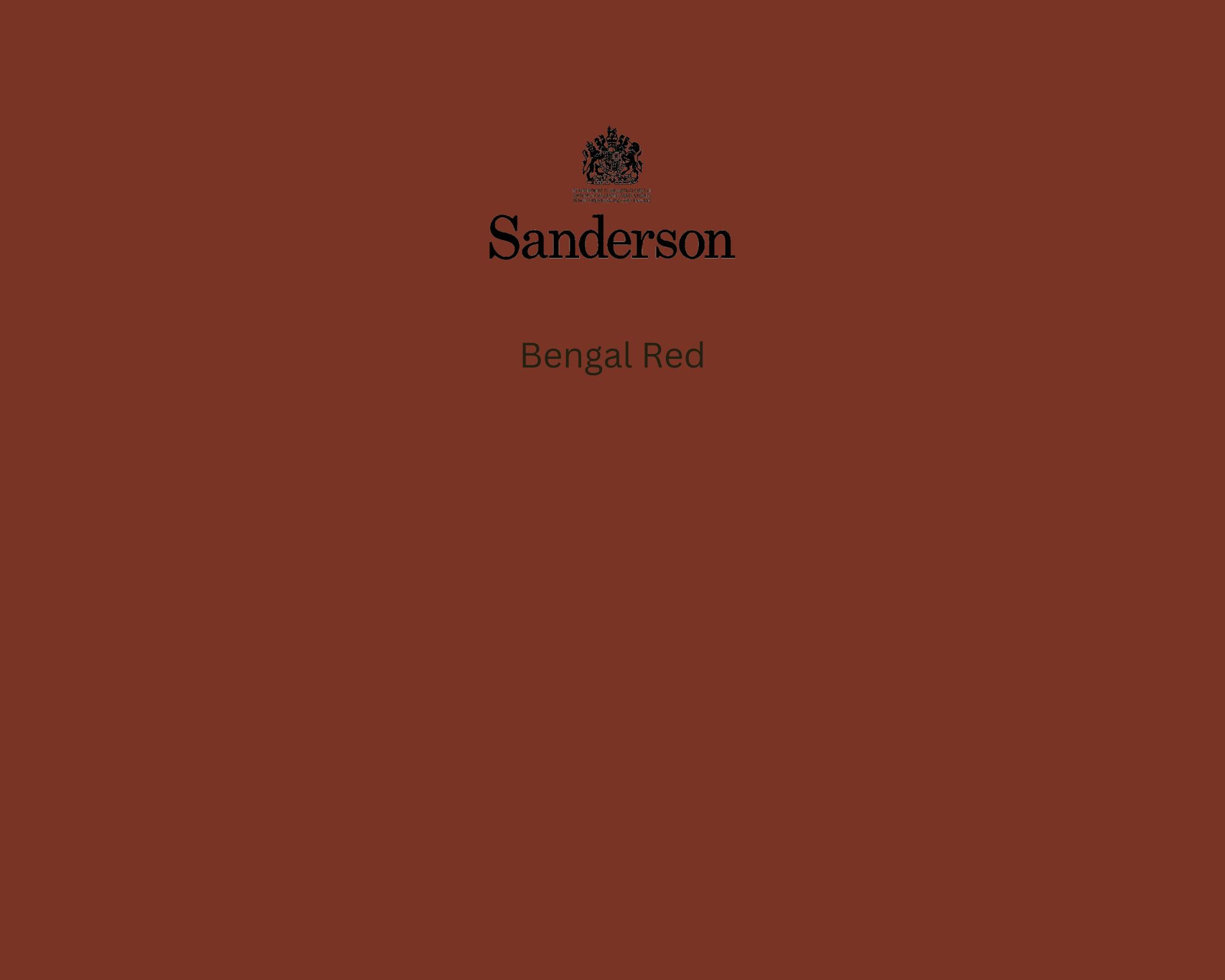 Sanderson Bengal Red Paint Swatch - Pure Paint