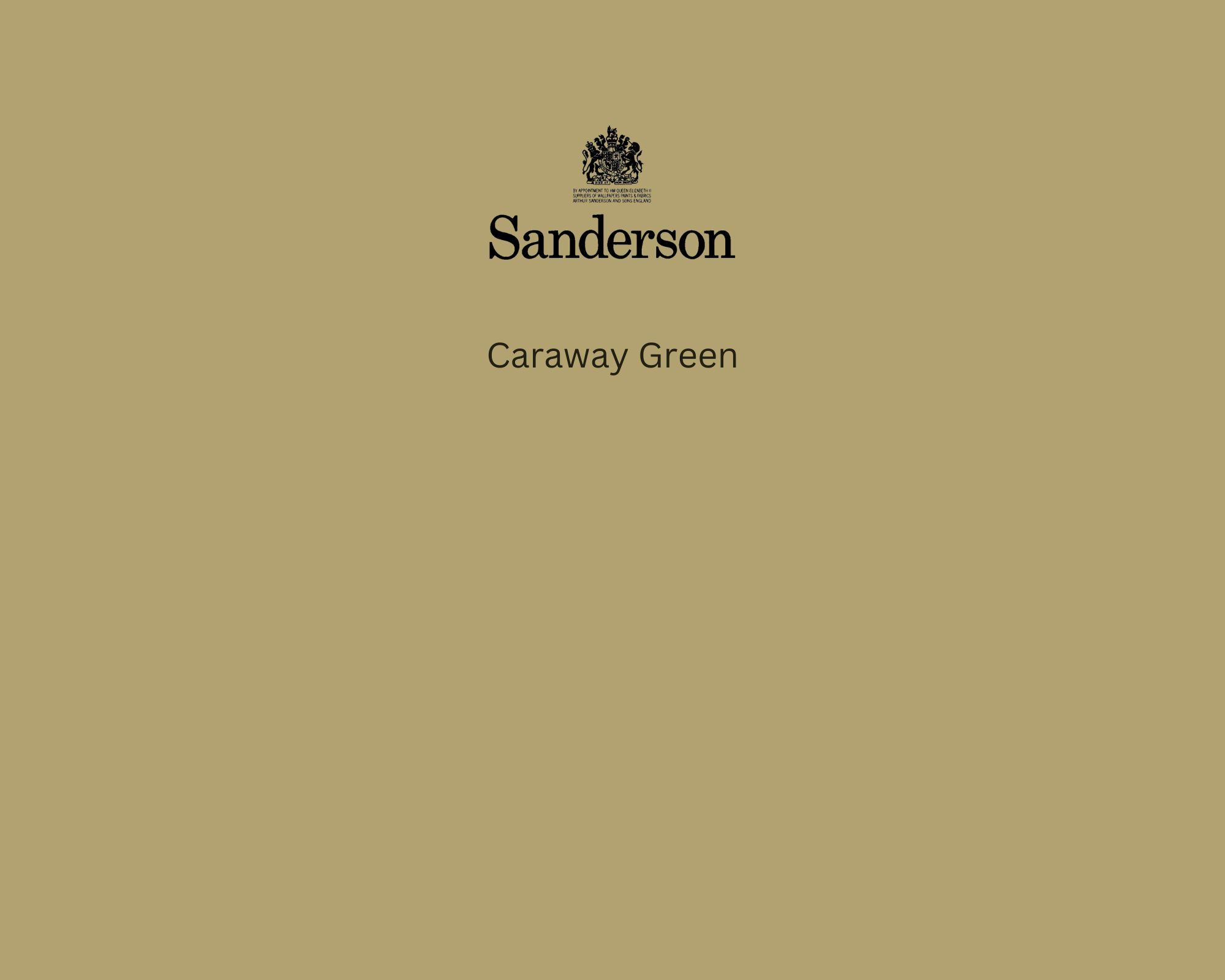 Sanderson Caraway Green Paint Swatch - Pure Paint