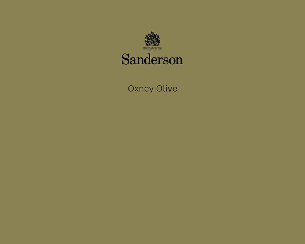 Sanderson Oxney Olive Paint Swatch - Pure Paint