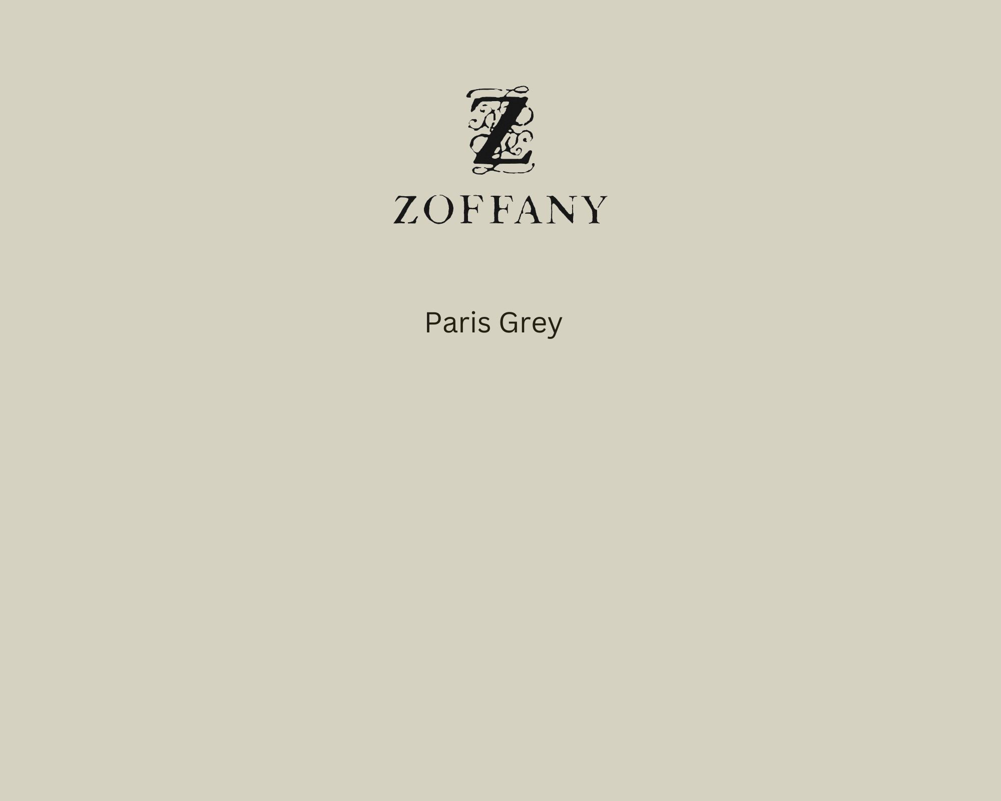 Zoffany Paris Grey paint swatch showing refined off-white colour – Pure Paint official stockist