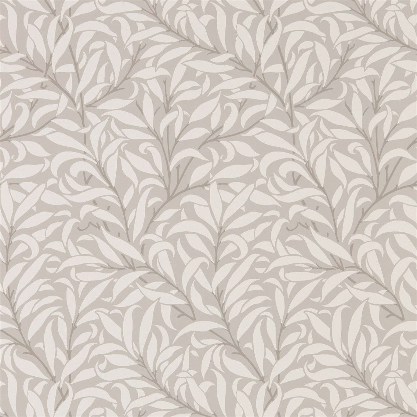 Image of Wallpaper Swatch Pure Willow Boughs col. Ecru / Silver by Morris & Co
