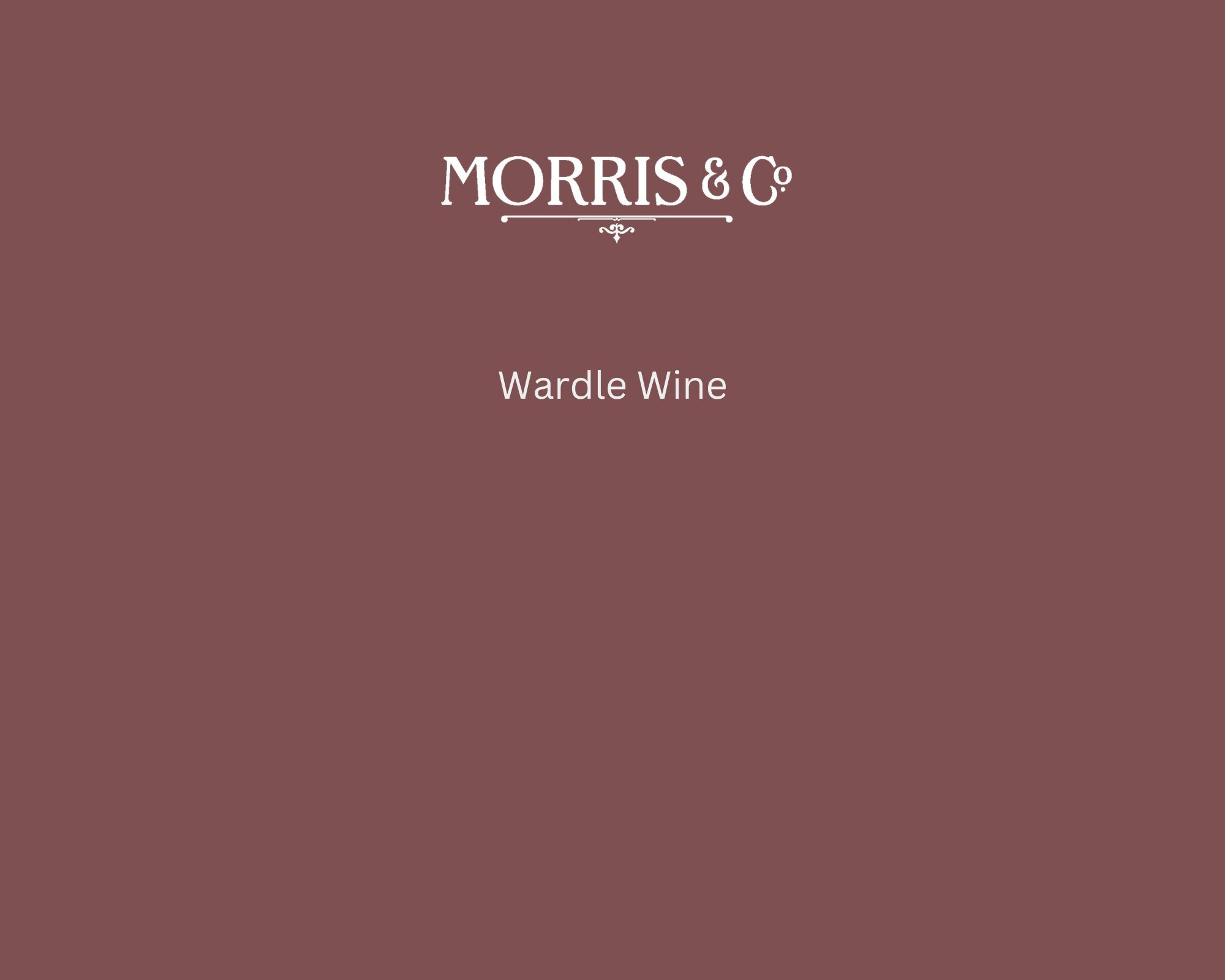 Morris & Co Wardle Wine Paint Swatch - Pure Paint