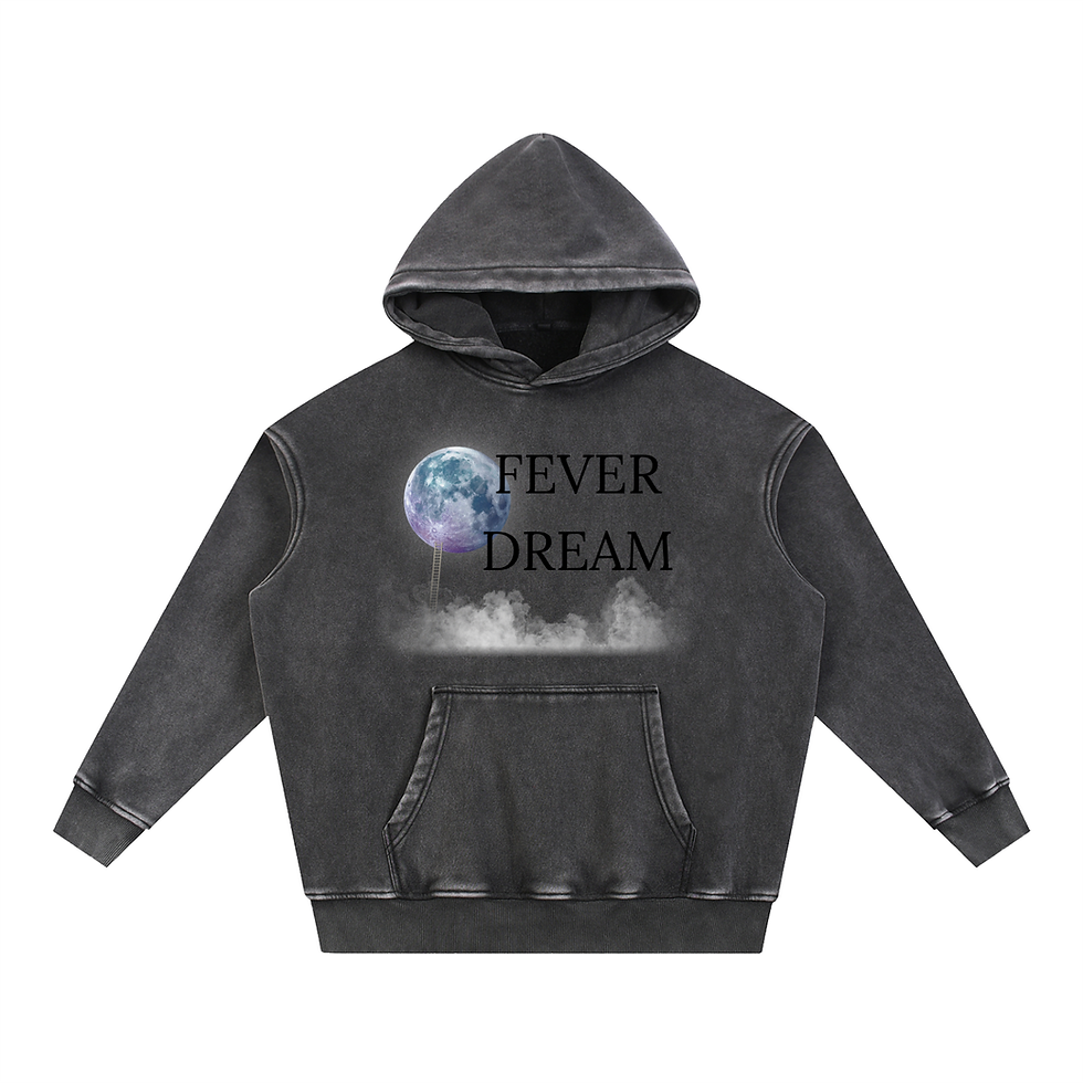 Thumbnail: Fever Dream Snow Wash Fleece Oversize Hoodie