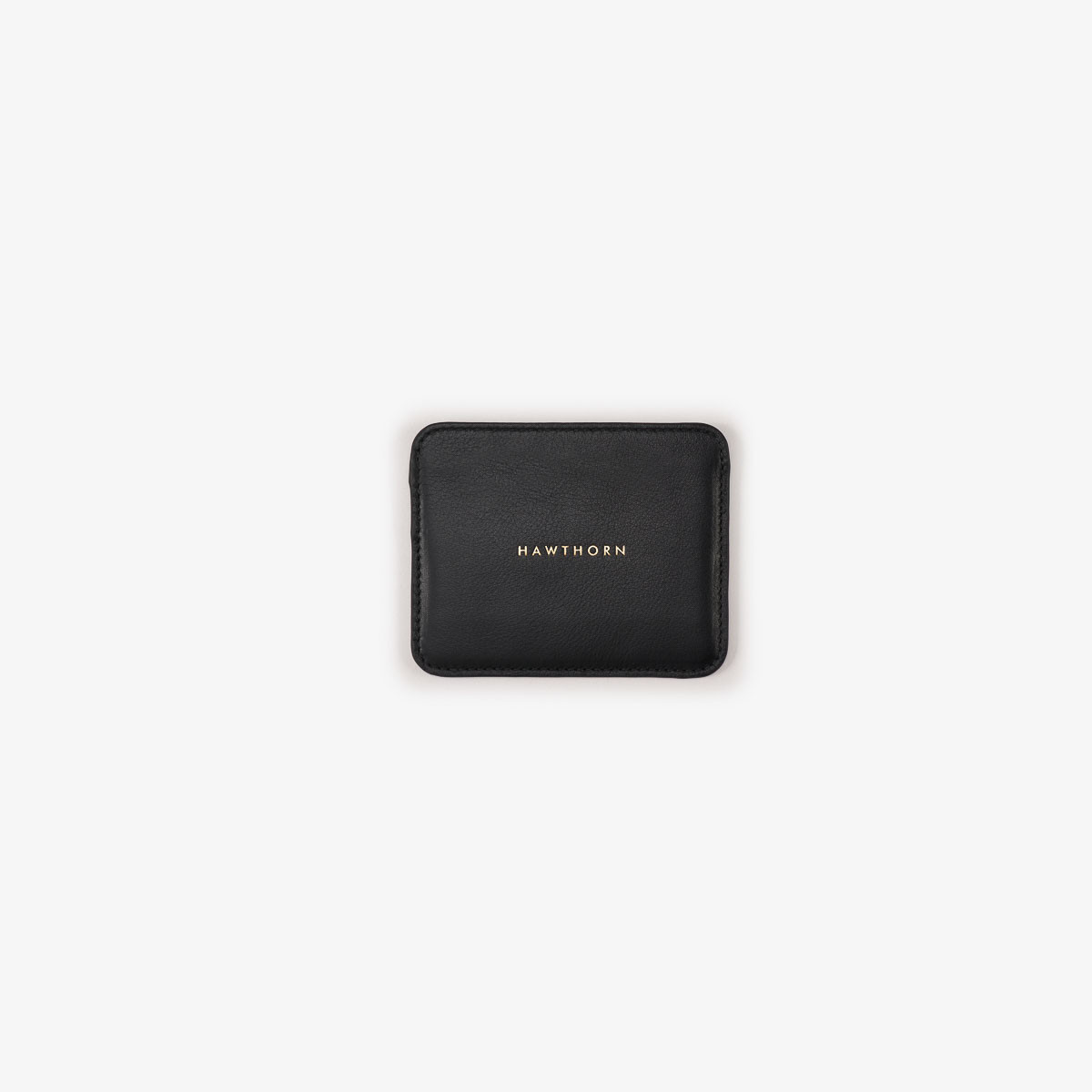 Hawthorn at Ballyeriston: Inver Leather Card Holder in Black