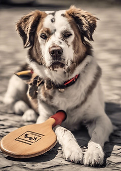 dog with auction paddle.jpg