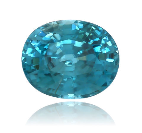 Zircon Bleu Naturel Rectangle 1.60ct | Cambodge | Chauffé Zircon Bleu Naturel Rectangle 1.60ct | Cambodge | Chauffé