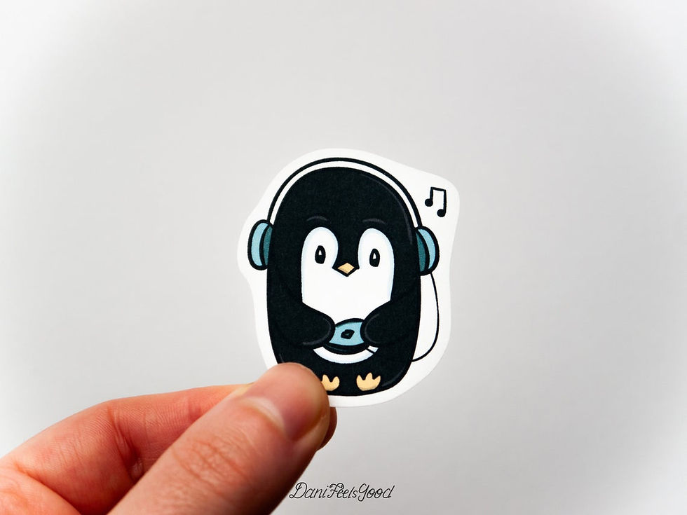 Thumbnail: Cute Penguin - Pack of 7 Stickers