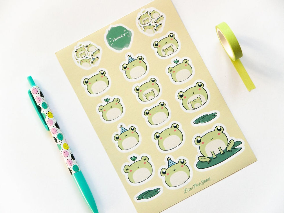 Froggy Sticker Sheet