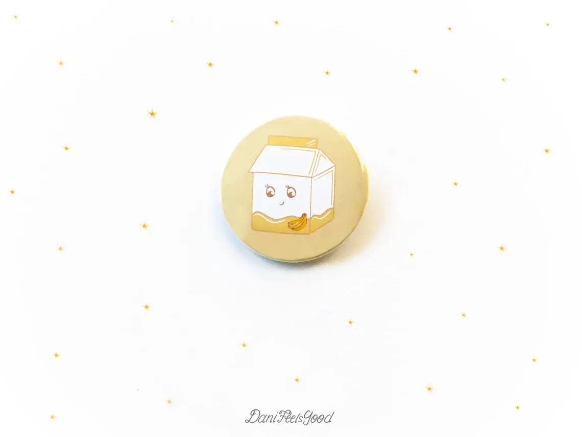 Cute Banana Milk Pin